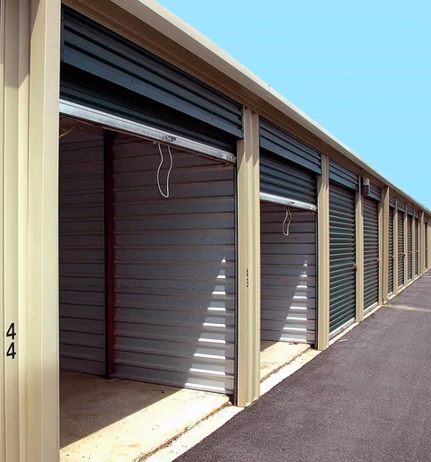 Commercial garage door service at a modern warehouse supporting operations across Louisville, KY